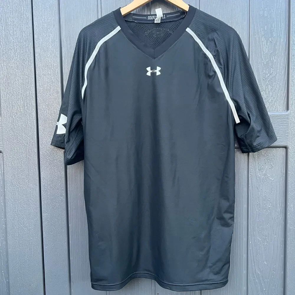 Under Armour Mens Black Heatgear Compression Short Sleeve Shirt Size 3XL